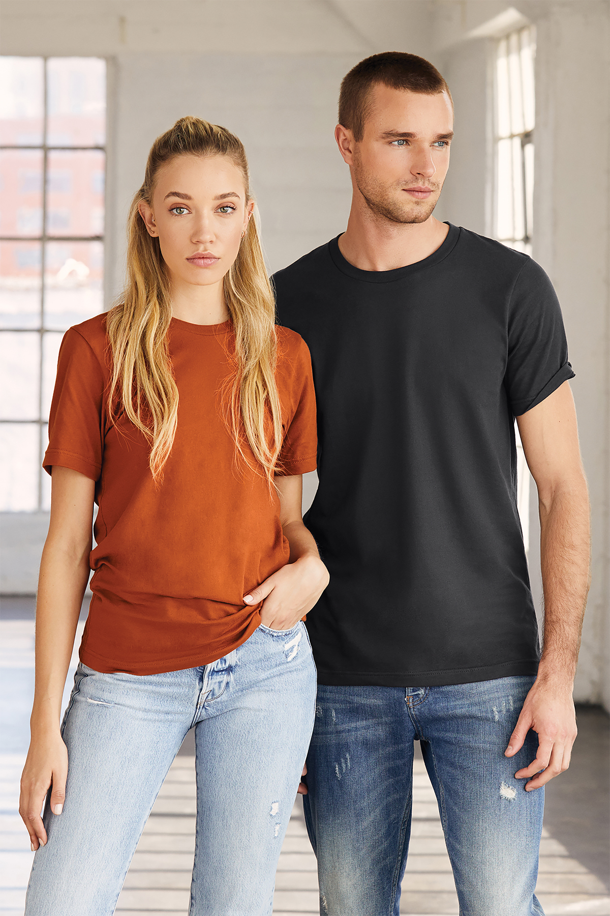 Camiseta de manga corta de punto unisex BELLA+CANVAS® personalizada - DTG